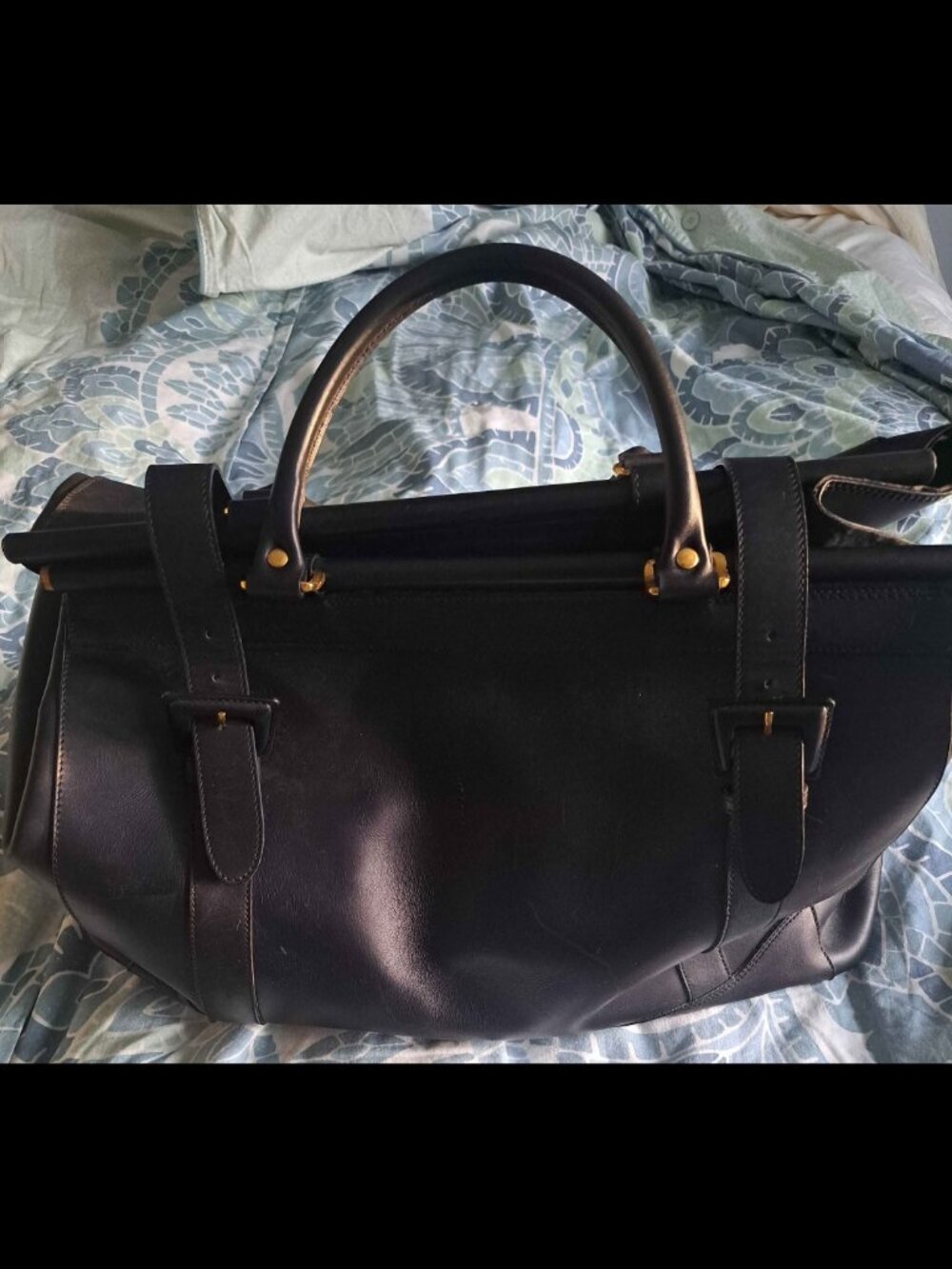 17x13x9 MONDI LEATHER TRAVEL BAG